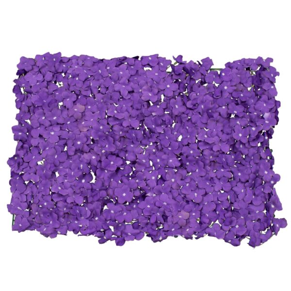 GloboStar® 78326 Συνθετικό Πάνελ Φυλλωσιάς – Κάθετος Κήπος Μωβ Ορτανσία Μ60 x Υ40 x Π5cm