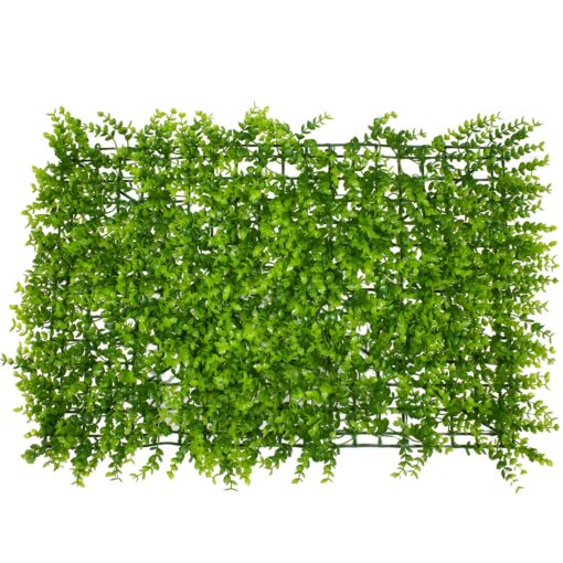 GloboStar® 78416 Συνθετικό Πάνελ Φυλλωσιάς – Κάθετος Κήπος Καυκάσιο Πυξάρι Μ60 x Υ40 x Π4cm