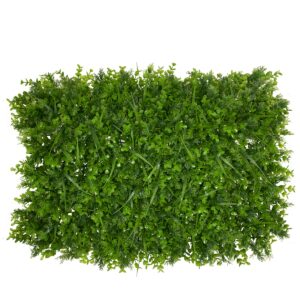 GloboStar® 78420 Συνθετικό Πάνελ Φυλλωσιάς – Κάθετος Κήπος Καυκάσιο Πυξάρι – Λέιλαντ – Γρασίδι Μ60 x Υ40 x Π10cm