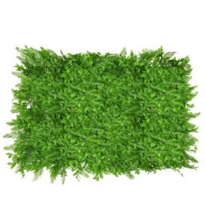 GloboStar® 78422 Συνθετικό Πάνελ Φυλλωσιάς – Κάθετος Κήπος Βασιλική Φτέρη – Ίληξ Μ60 x Υ40 x Π9cm