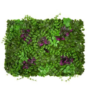 GloboStar® 78423 Συνθετικό Πάνελ Φυλλωσιάς – Κάθετος Κήπος Ζεβρίνα – Τριφύλλι – Πεπερόμια Μ60 x Υ40 x Π7cm