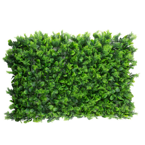 GloboStar® 78426 Artificial – Συνθετικό Τεχνητό Διακοσμητικό Πάνελ Φυλλωσιάς – Κάθετος Κήπος Λέιλαντ – Πράσινο Μ60 x Υ40 x Π9cm