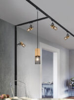 Φωτιστικό Spot Trio Lighting DUOLINE  1x E14 Μαύρο Ματ Μεταλλικό   – 78430132