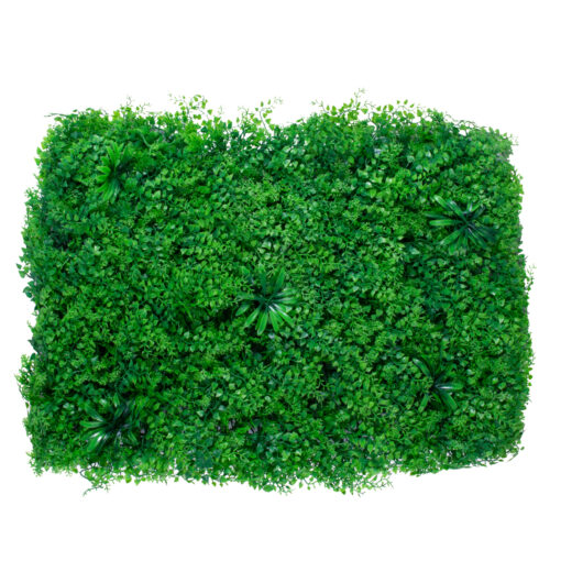 GloboStar® 78435 Artificial – Συνθετικό Τεχνητό Διακοσμητικό Πάνελ Φυλλωσιάς – Κάθετος Κήπος Φύλλα Αγγελικής – Πράσινο Μ60 x Υ50 x Π8cm