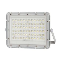 LED ηλιακός προβολέας 15W φυσικό λευκό 4000K με λευκό σώμα και χειριστήριο V-TAC – 7844