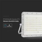 LED Ηλιακός Προβολέας 20W με Τηλεχειριστήριο V-TAC Λευκός IP65 1800lm Ψυχρό Λευκό 6400K – 7845