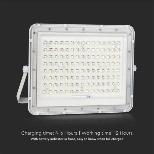 LED Ηλιακός Προβολέας 20W με Τηλεχειριστήριο V-TAC Λευκός IP65 1800lm Ψυχρό Λευκό 6400K – 7845