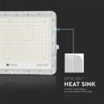 V‑TAC 7848 Ηλιακός Προβολέας LED 20W 4000K 2600lm 20000mAh 30W Panel Τηλεχειριστήριο Λευκό IP65