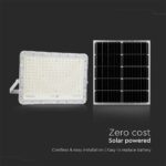 V‑TAC 7848 Ηλιακός Προβολέας LED 20W 4000K 2600lm 20000mAh 30W Panel Τηλεχειριστήριο Λευκό IP65