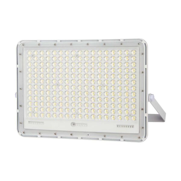 LED ηλιακός προβολέας 30W ψυχρό λευκό 6400K με λευκό σώμα και χειριστήριο V-TAC – 7847