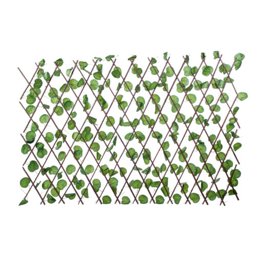 GloboStar® Artificial Garden NASTURTIUM 78498 Πτυσσόμενη Πέργκολα Τεχνητής Φυλλωσιάς – Κάθετος Κήπος Σύνθεση Ινδοκάρδαμο Μ110 x Π10 x Υ120cm (min) Μ310 x Π10 x Υ45cm (max)