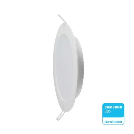 6W LED Panel V-TAC SAMSUNG Chip Χωνευτό Στρογγυλό Φ120 Λευκό 660lm 3000K V-TAC – 78581