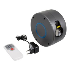 GloboStar® 78595 XL Διακοσμητικό Φωτιστικό Ειδικών Εφέ LASER NIGHT SKY AURORA GALAXY 3D LED 10W AC 230V – Πρίζα Schuko και Ασύρματο Χειριστήριο RF 2.4Ghz Πολύχρωμo RGB Dimmable