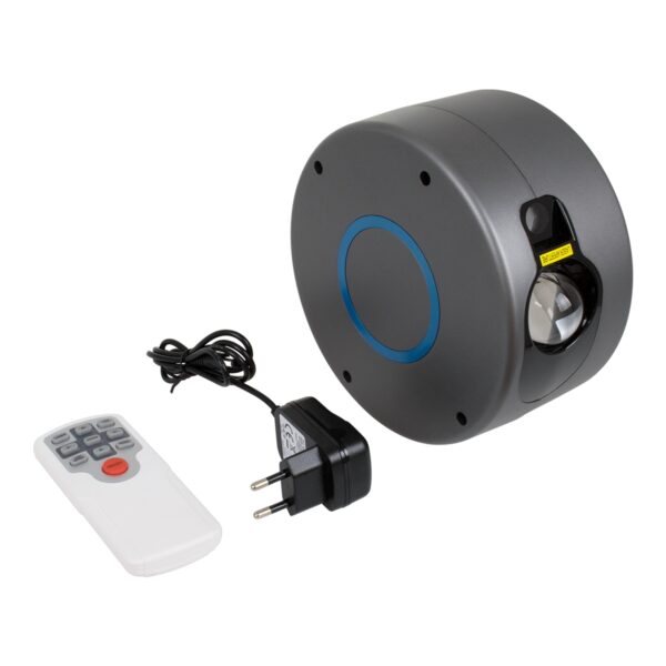 GloboStar® 78595 XL Διακοσμητικό Φωτιστικό Ειδικών Εφέ LASER NIGHT SKY AURORA GALAXY 3D LED 10W AC 230V – Πρίζα Schuko και Ασύρματο Χειριστήριο RF 2.4Ghz Πολύχρωμo RGB Dimmable