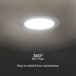 24W LED SAMSUNG Chip Panel Στρογγυλό Φ290 Χωνευτό 2640lm 4000K VTAC – 78681
