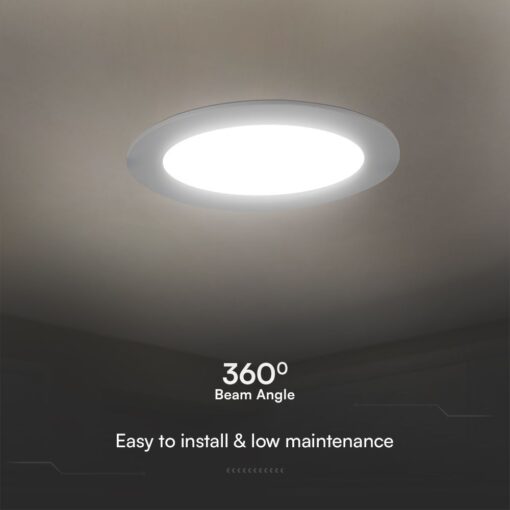 24W LED SAMSUNG Chip Panel Στρογγυλό Φ290 Χωνευτό 2640lm 4000K VTAC – 78681
