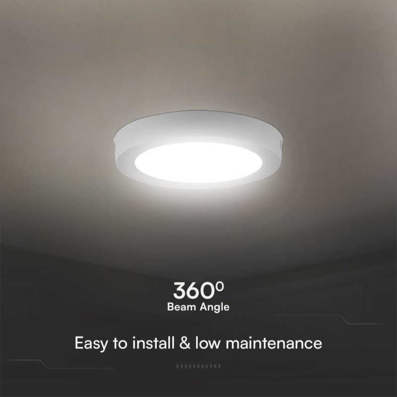 24W LED SAMSUNG Chip Panel Στρογγυλό Φ290 Επιφανειακό 2500lm 3000K VTAC – 78791