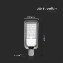 LED φωτιστικό δρόμου SMD 30W 4000Κ Μαύρου Χρώματος IP65 V-TAC – 7886