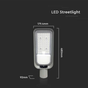 Φωτιστικό Δρόμου LED 100W 4000K IP65 Μαύρου Χρώματος V-TAC – 7890