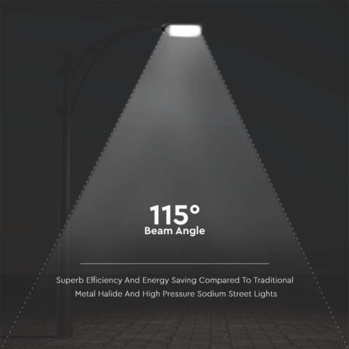 Φωτιστικό Δρόμου LED 100W 6500K IP65 Μαύρου Χρώματος V-TAC – 7891