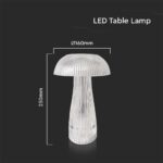 LED Επαναφορτιζόμενο Πορτατίφ V-TAC  Dimmable με Διάφανο Σώμα IP54 3000K-6000Κ – 7894