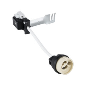 GloboStar® LAMPHOLDER 78950 Ντουί GU10 Πορσελάνης με 15cm VDE Καλώδιο – Anti-Fire Protection High Resistance Tube & Κυτίο Συνδεσμολογίας – ᐊVDEᐅ Certified – IP20 – Φ3.5 x Μ15cm – 5 Χρόνια Εγγύηση