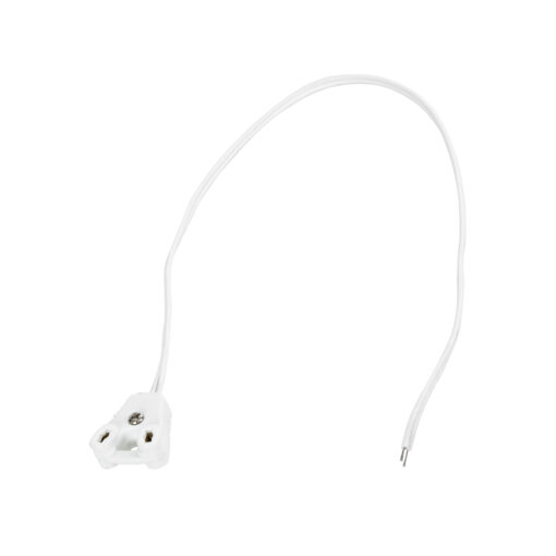 GloboStar® 78953 Καλώδιο – Ντουί Τροφοδοσίας για Λάμπες Τύπου Φθορίου T8 LED 30cm