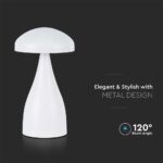 LED Επαναφορτιζόμενο Πορτατίφ V-TAC Λευκό Σώμα Dimmable CCT – 7896