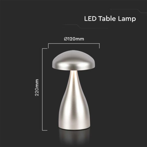 LED Επαναφορτιζόμενο Πορτατίφ V-TAC Champagne Gold Σώμα Dimmable CCT – 7897