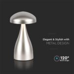 LED Επαναφορτιζόμενο Πορτατίφ V-TAC Champagne Gold Σώμα Dimmable CCT – 7897