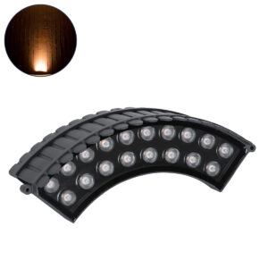 GloboStar® TREELIGHT-JINA 90698 Κυρτή Μπάρα Φωτισμού Wall Washer με Αντιθαμβωτική Γρίλια Ειδική για Φυτά – Δέντρα LED 18W 1530lm 10° DC 24V Αδιάβροχο IP67 Μ29 x Π11 x Υ10.5cm Αρχιτεκτονικό Πορτοκαλί 2200K – Γκρι Ανθρακί – 3 Χρόνια Εγγύηση