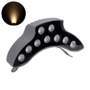 GloboStar® TREELIGHT-PINA 90682 Κυρτή Μπάρα Φωτισμού Wall Washer Ειδική για Φυτά – Δέντρα LED 9W 990lm 30° DC 24V Αδιάβροχο IP65 Μ20.5 x Π5.5 x Υ12cm Θερμό Λευκό 2700K – Γκρι Ανθρακί – 3 Χρόνια Εγγύηση