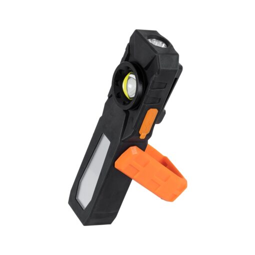 GloboStar® 79008 Φορητός Φακός Χειρός Εργασίας LED COB 13W με Επαναφορτιζόμενη Μπαταρία 1200mAh – Ισχυρό Μαγνήτη Βάσης – Καλώδιο Φόρτισης USB & Λειτουργία Power Bank – Ψυχρό Λευκό 6000K – Μ17 x Π4.5 x Υ2.7cm