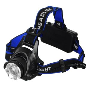 GloboStar® 79055 Φακός Κεφαλής Επαναφορτιζόμενος LED CREE XML2-T6 Chip 10 Watt 1800 lm με 2 x 18650 Μπαταρίες 5200mAh Ψυχρό Λευκό 6000 K