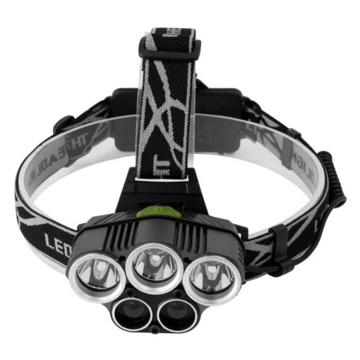 GloboStar® 79058 Φακός Κεφαλής Επαναφορτιζόμενος LED CREE XML2-T6 Chip 50 Watt 5000lm με 2 x 18650 Μπαταρίες 5200mAh Ψυχρό Λευκό 6000K