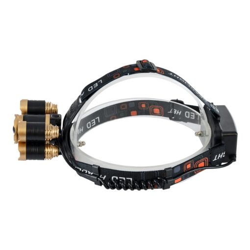 GloboStar® 79060 Φορητός Φακός Κεφαλής LED CREE 30W με Επαναφορτιζόμενη Μπαταρία 5200mAh & Καλώδιο Φόρτισης USB – Ψυχρό Λευκό 6000K – Μ8.5 x Π5.5 x Υ5cm