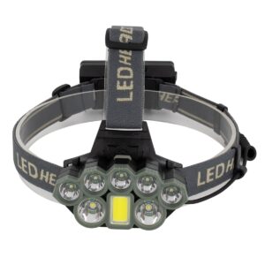 GloboStar® 79062 Φακός Κεφαλής Επαναφορτιζόμενος LED CREE XML2-T6 Chip 60 Watt 6000lm με 2 x 18650 Μπαταρίες 13600mAh Ψυχρό Λευκό 6000K