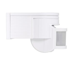 GloboStar® 79092 Επίτοιχος PIR Ανιχνευτής-Αισθητήρας Κίνησης 180° 6m Motion Sensor AC 230V Max 1380W