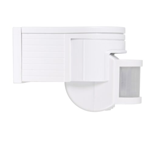 GloboStar® 79092 Επίτοιχος PIR Ανιχνευτής-Αισθητήρας Κίνησης 180° 6m Motion Sensor AC 230V Max 1380W