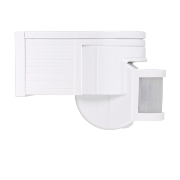 GloboStar® 79092 Επίτοιχος PIR Ανιχνευτής-Αισθητήρας Κίνησης 180° 6m Motion Sensor AC 230V Max 1380W