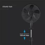Επιδαπέδιος Ανεμιστήρας 16 Inch Μαύρος 55W V-TAC – 7923