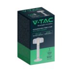 LED Επαναφορτιζόμενο Πορτατίφ V-TAC Dimmable με Λευκό Σώμα Θερμό Λευκό 3000K – 7941