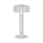 LED Επαναφορτιζόμενο Πορτατίφ V-TAC Dimmable με Λευκό Σώμα Θερμό Λευκό 3000K – 7941