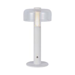 LED Επαναφορτιζόμενο Πορτατίφ V-TAC Dimmable με Λευκό Σώμα Θερμό Λευκό 3000K – 7941