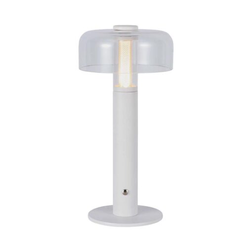 LED Επαναφορτιζόμενο Πορτατίφ V-TAC Dimmable με Λευκό Σώμα Θερμό Λευκό 3000K – 7941