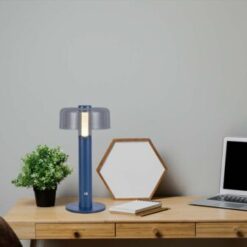 LED φωτιστικό γραφείου 1W επαναφορτιζόμενο 3000Κ θερμό λευκό με μπλε σώμα dimmable V-TAC – 7942
