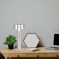 LED φωτιστικό γραφείου 1W επαναφορτιζόμενο 3000Κ θερμό λευκό με champagne gold σώμα dimmable V-TAC – 7943