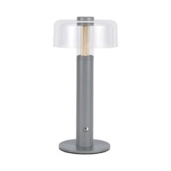 LED φωτιστικό γραφείου 1W επαναφορτιζόμενο 3000Κ θερμό λευκό με γκρι σώμα dimmable V-TAC – 7944