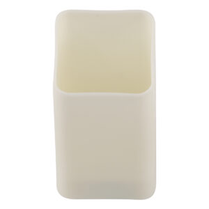 GloboStar® CANDLE 79540 ΣΕΤ 12 x Διακοσμητικά Realistic Κεράκια με LED Εφέ Κινούμενης Φλόγας – Μπαταρίας 12 x CR2032 Θερμό Λευκό 2700K Μπεζ L3.7 x W3.7 x H7.5cm