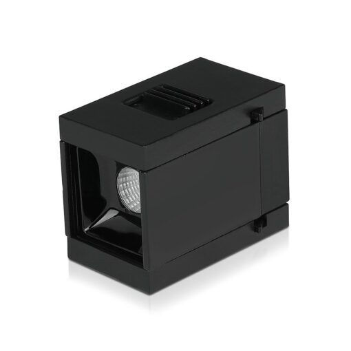LED Μαγνητικό Φωτιστικό Ράγας 1W V-TAC Μαύρο CRI 90 24V 30° Φυσικό 4000K – 7959
